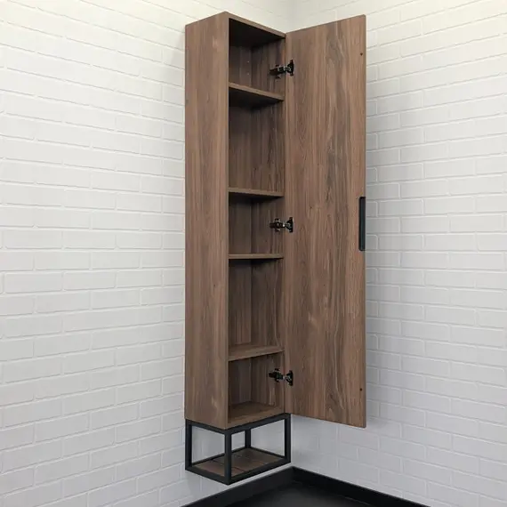 Шкаф-колонна Comforty Порто-35 дуб темно-коричневый