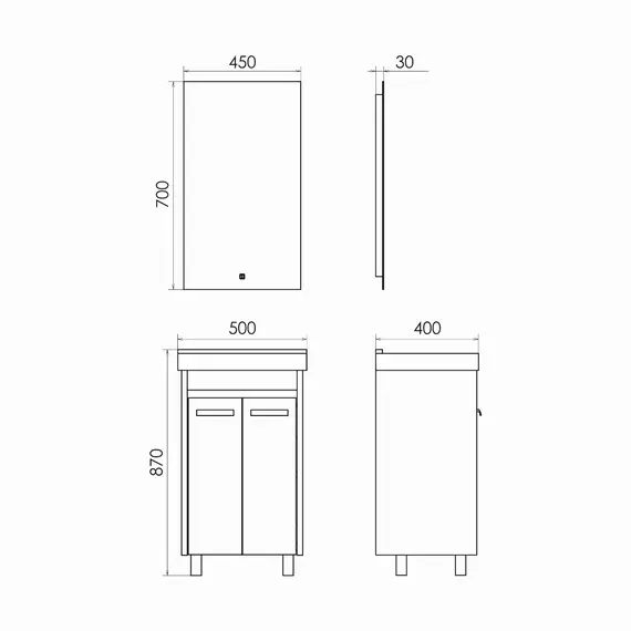 Тумба-умывальник Comforty Марио-50 сосна лоредо с раковиной Fest 50
