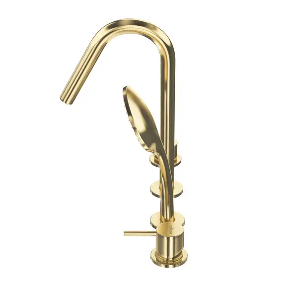 Смеситель на борт ванны CEZARES LEAF-BVDM4-L-SR