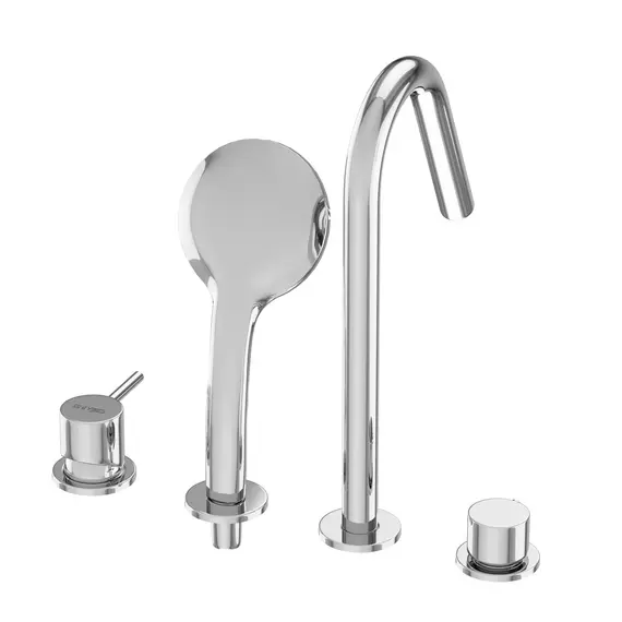 Смеситель на борт ванны CEZARES LEAF-BVDM4-L-01