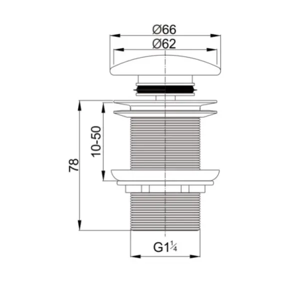 Донный клапан CEZARES CZR-SC-Bi