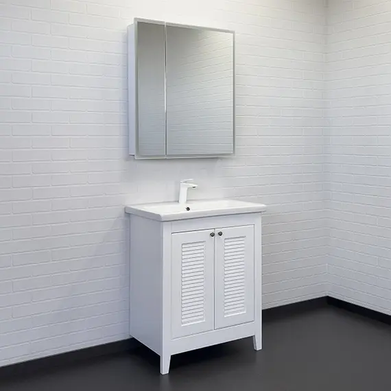 Тумба-умывальник Comforty Классик-70 белый матовый с раковиной Como 70