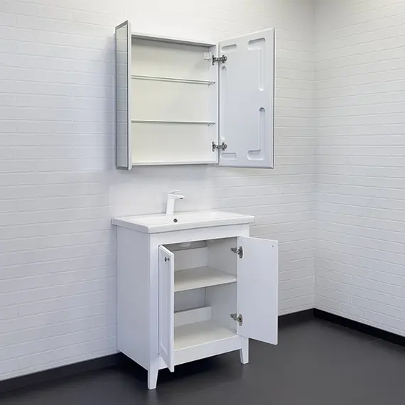 Тумба-умывальник Comforty Классик-70 белый матовый с раковиной Como 70