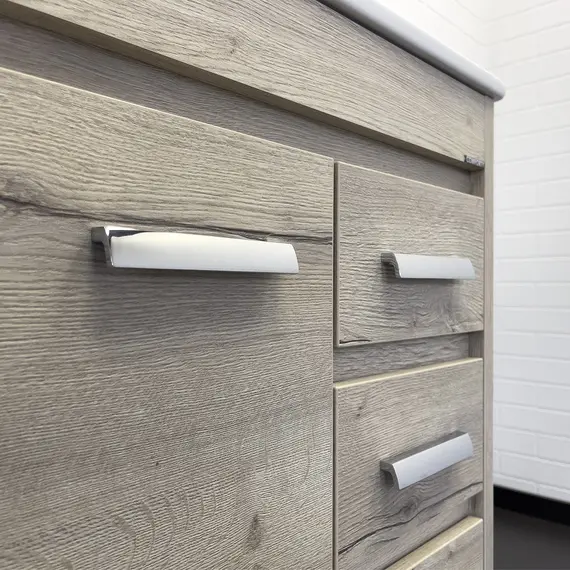 COMFORTY. Тумба-умывальник "Марио-60/75 " дуб дымчатый /сосна с раковиной Quadro 60/75