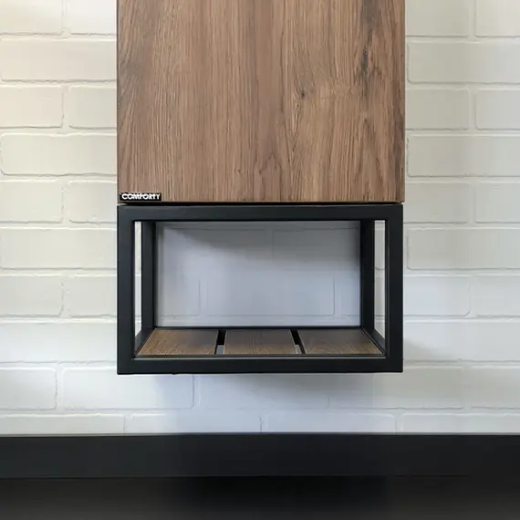 Шкаф-колонна Comforty Порто-35 дуб темно-коричневый