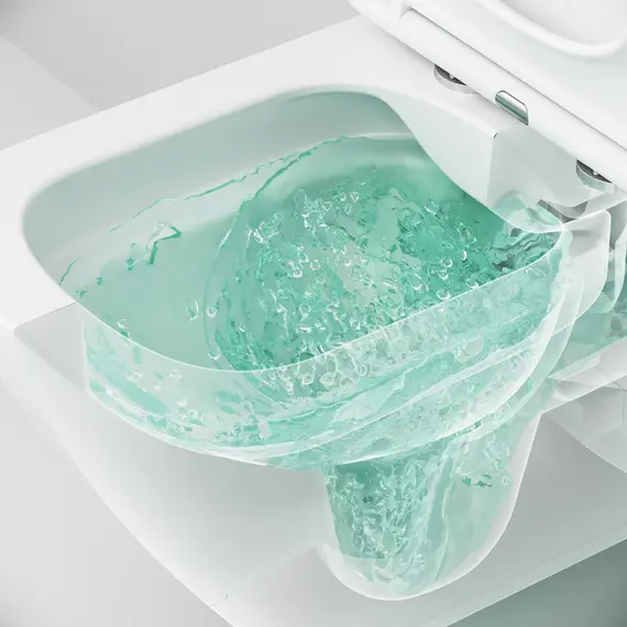 AM.PM Spirit V2.0 Square подвесной унитаз FlashClean с сиденьем микролифт