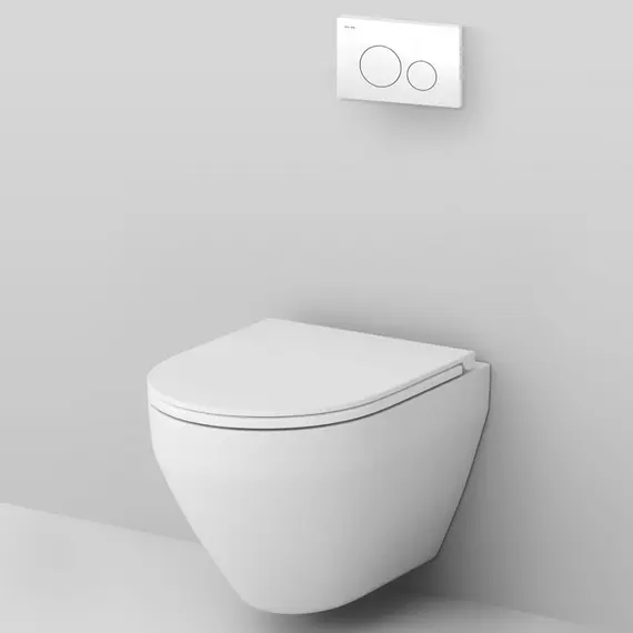 AM.PM Инсталл с клав Pro L белый с подв унит Spirit V2.0 FlashClean с сид м/л