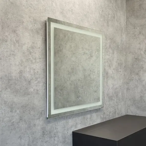 Зеркало Comforty Квадрат 75/90 светодиодная лента, бесконтактный сенсор