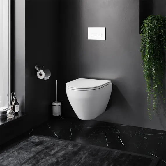 AM.PM Инсталл с клав Pro S белый с подв унит Spirit V2.0 FlashClean с сид м/л