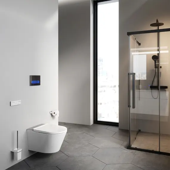 AM.PM Inspire подвесной унитаз с интегрированным электронным биде