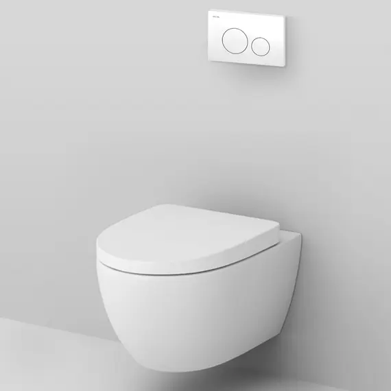 AM.PM Комплект инсталляция с клав Pro L белый с подвесным унитазом Awe с сид м/лифт