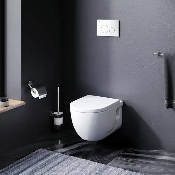 AM.PM Комплект инсталляция с клав Pro L белый с подвесным унитазом Like FlashClean с сид м/л