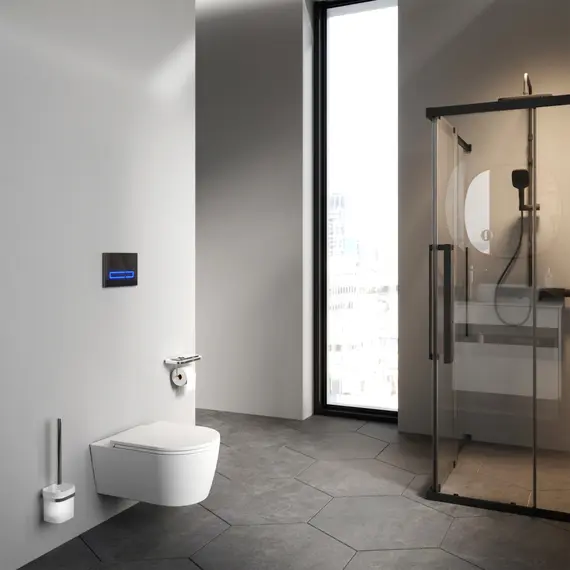 AM.PM  Func подвесной унитаз 54 см FlashClean с сиденьем микролифт, бел мат