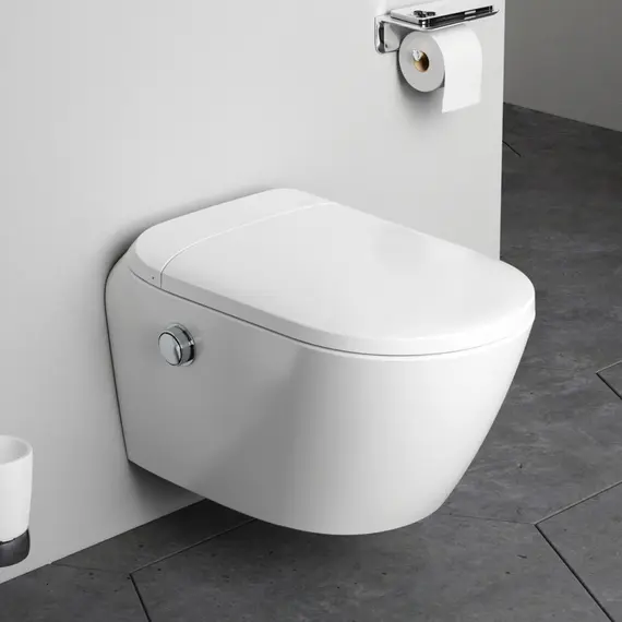 AM.PM Sensation подвесной унитаз с интегрированным электронным биде TouchReel