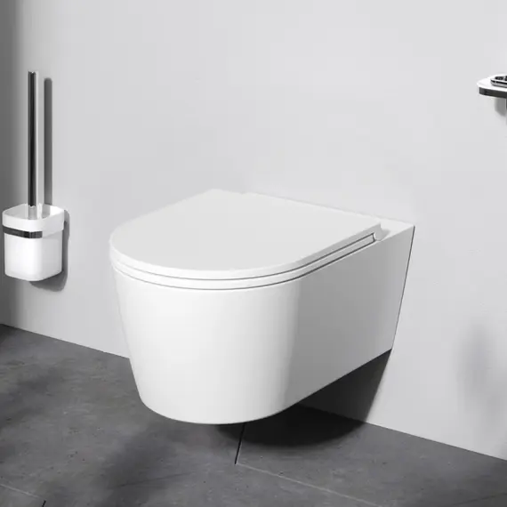 AM.PM  Func подвесной унитаз 54 см FlashClean с сиденьем микролифт, бел мат