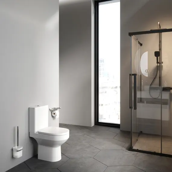 Унитаз напольный AM.PM Spirit 2.0 C708600WH безободковый с сид. микролифт 58WH, белый