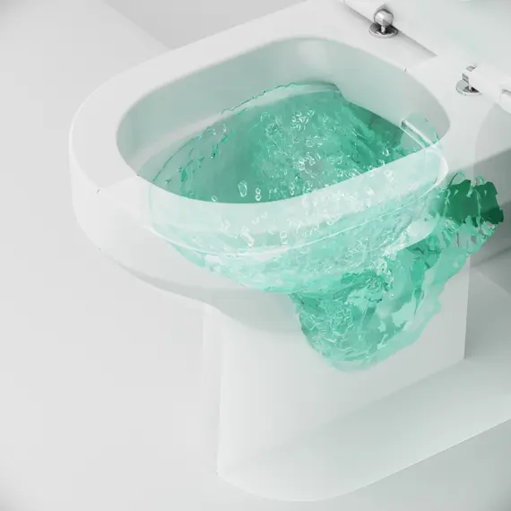 Унитаз напольный AM.PM Spirit 2.0 C708600WH безободковый с сид. микролифт 58WH, белый