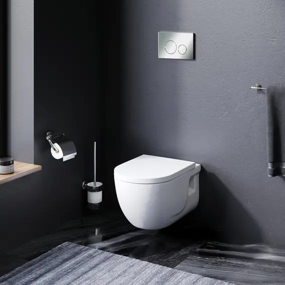 AM.PM Комплект инсталляция с клав Pro L глянц хром с подвесным унитазом Like FlashClean