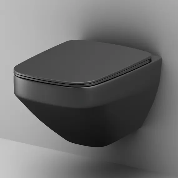 AM.PM Inspire V2.0 подвесной унитаз FlashClean с сиденьем микролифт, черн мат