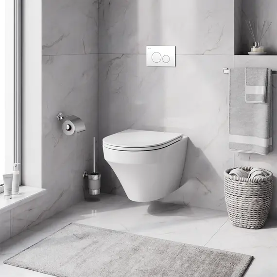 AM.PM Инсталл с клав Pro L белый с подв унит Inspire FlashClean с сид м/л