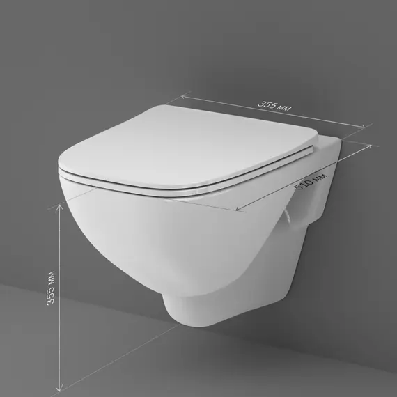 AM.PM X-Joy подвесной унитаз FlashClean с сиденьем микролифт