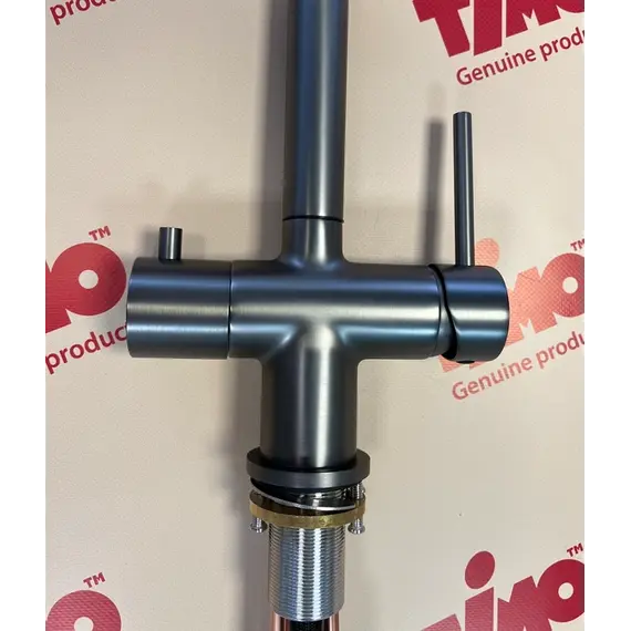 Смеситель для кухни Timo Saona 2356/18FL черное золото с подключением фильтра и выдвижной лейкой