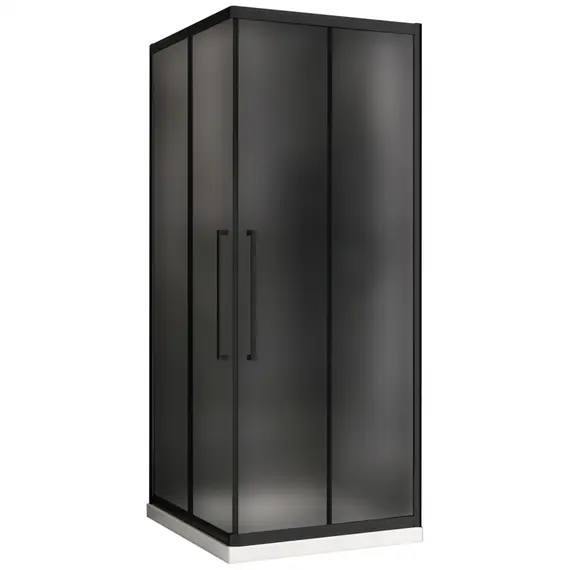 Душевой уголок ABBER Schwarzer Diamant квадрат, матовое/черный