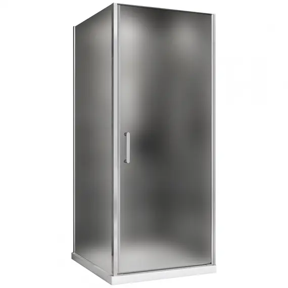 Душевой уголок ABBER Sonnenstrand  матовое/хром , в угол