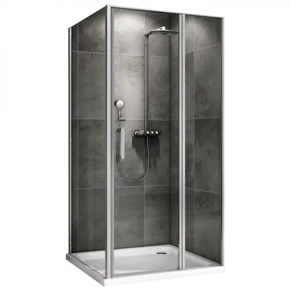 Душевой уголок ABBER Sonnenstrand  прозрачное/хром , в угол
