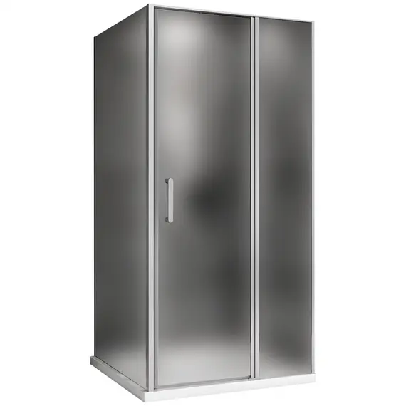 Душевой уголок ABBER Sonnenstrand  матовое/хром , в угол