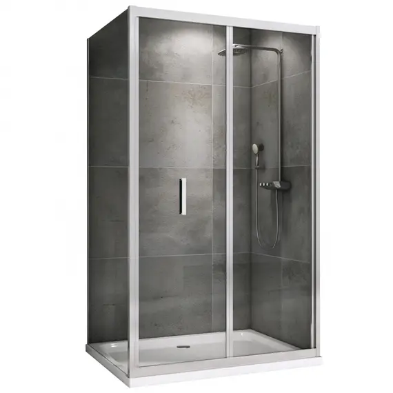 Душевой уголок ABBER Sonnenstrand  прозрачное/хром , в угол