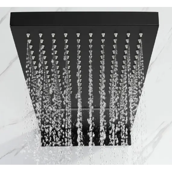 Душевая система ACWEN 80061B встраиваемая с термостатом , черный матовый