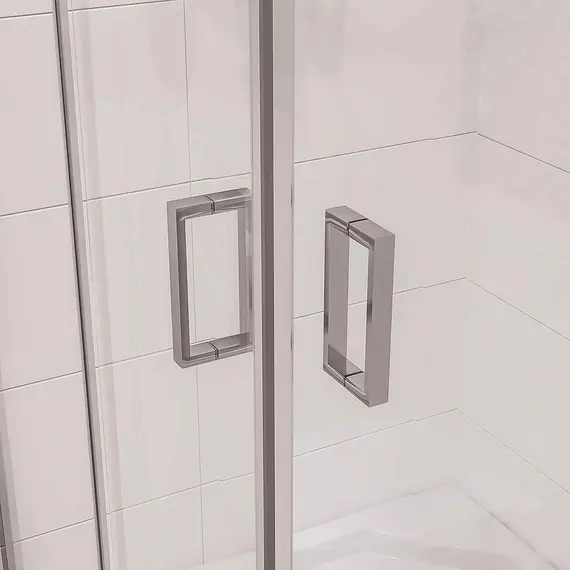 Душ. ограждение NG-6608-08/6609-08 квадрат, двери раздвижные, без поддона