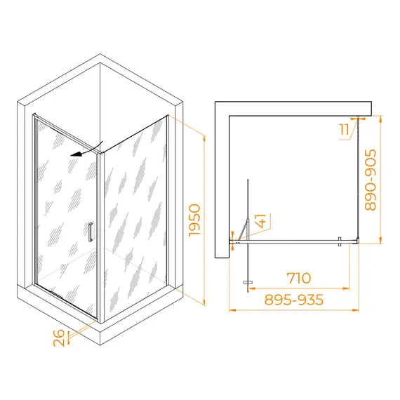 Душевой уголок RGW SV-135B