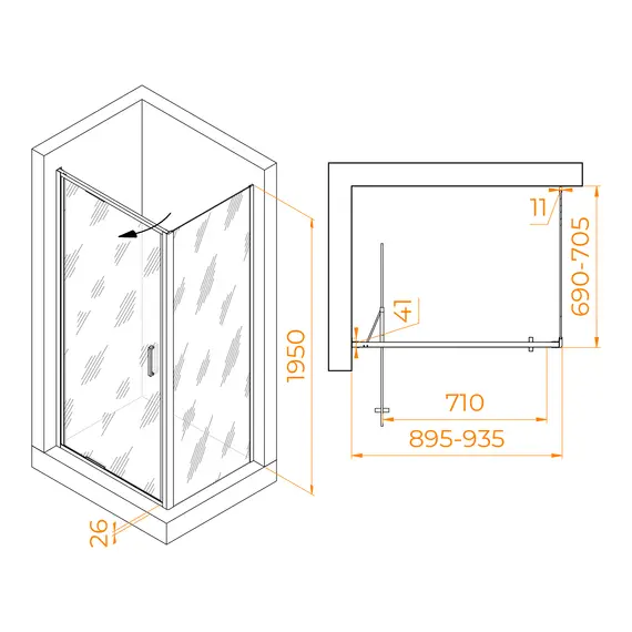 Душевой уголок RGW SV-145B