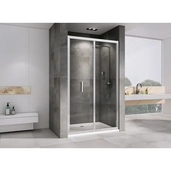 Душевая дверь ABBER Sonnenstrand прозрачное/хром складная