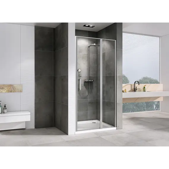 Душевая дверь ABBER Sonnenstrand  прозрачное/хром