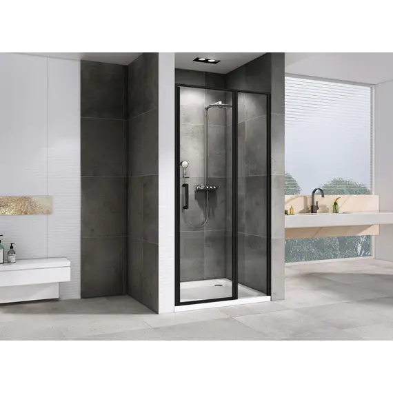 Душевая дверь ABBER Sonnenstrand прозрачное/черный