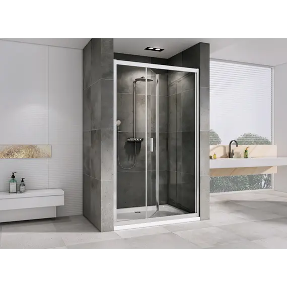 Душевая дверь ABBER Sonnenstrand прозрачное/хром складная