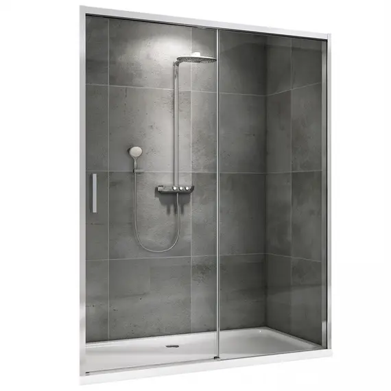 Душевая дверь ABBER Komfort прозрачное/хром