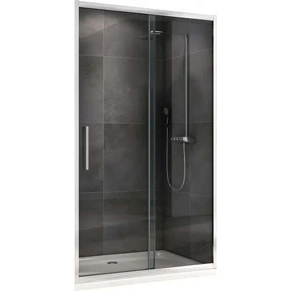 Душевая дверь ABBER Schwarzer Diamant прозрачное/хром