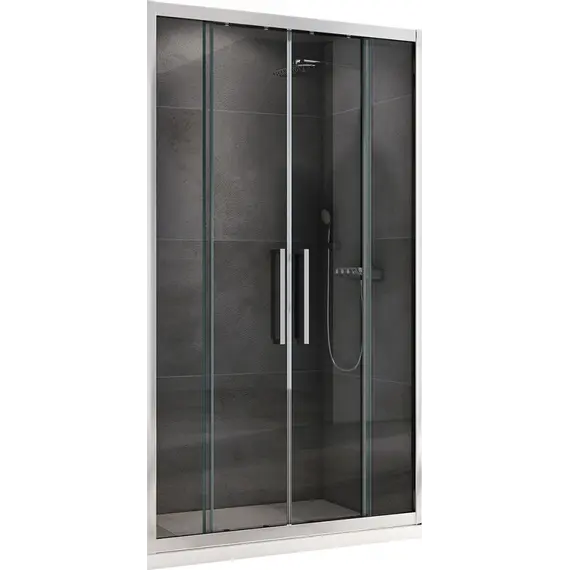 Душевая дверь ABBER Schwarzer Diamant прозрачное/хром