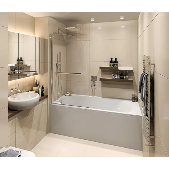 Шторка для ванны Good Door SCREEN R/R-HT-80-C-CH  80*140