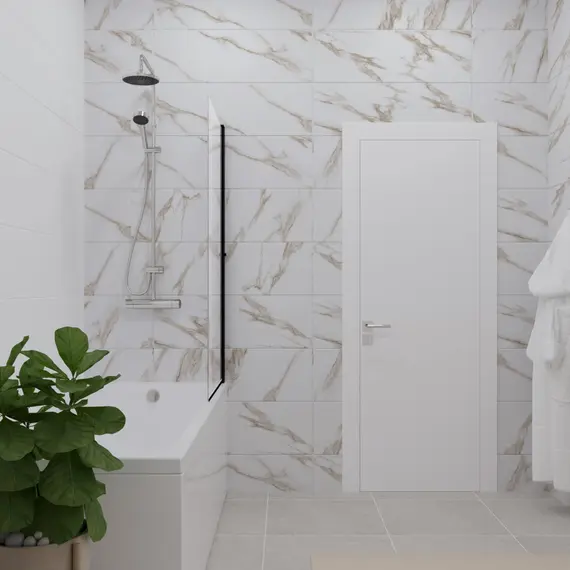 Шторка на ванну Triton Соло 75 БЛЭК