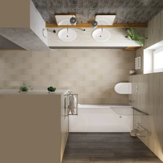 Шторка на ванну Triton Соло 75 хром