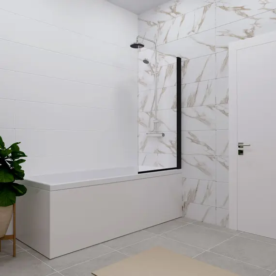 Шторка на ванну Triton Соло 75 БЛЭК