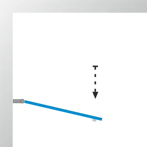 Шторка на ванну Triton Соло 75 хром