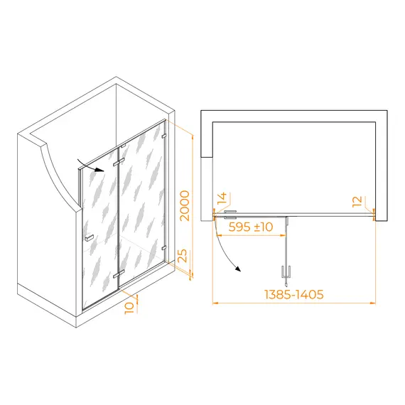 Душевая дверь RGW SV-004Gr