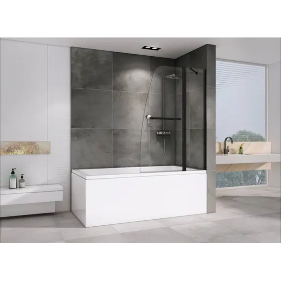 Шторка на ванну ABBER Ewiges Wasser с полотенцедержателем