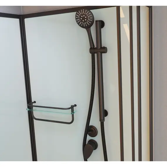 Душевая кабина Frank F400/2 М Black матовое стекло